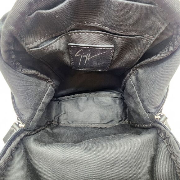 Giuseppe Zanotti Kilo XS Mini Backpack - Velvet - Black - $950 - Picture 5 of 6